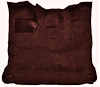 Molded Cut Pile Interior Carpet Fits Select 1980-1986 Ford Trucks [Reg. Cab, High Tunnel, Mass Backing, Oxblood] - image 1
