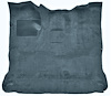 Molded Cut Pile Interior Carpet Fits Select 1980-1986 Ford Trucks [Reg. Cab, High Tunnel, Mass Backing, Crystal Blue] - image 1