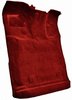 Molded Cut Pile Interior Carpet Fits Select 1980-1997 Ford Trucks [Extended Cab, Low Tunnel, OE-Style Jute Backing, Red] - image 2