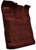 Molded Cut Pile Interior Carpet Fits Select 1980-1997 Ford Trucks [Extended Cab, Low Tunnel, OE-Style Jute Backing, Oxblood] - image 2