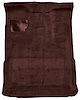 Molded Cut Pile Interior Carpet Fits Select 1980-1997 Ford Trucks [Extended Cab, High Tunnel, OE-Style Jute Backing, Oxblood] - image 1