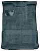 Molded Cut Pile Interior Carpet Fits Select 1980-1997 Ford Trucks [Extended Cab, High Tunnel, OE Jute Backing, Crystal Blue] - image 1