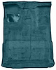 Molded Cut Pile Interior Carpet Fits Select 1980-1997 Ford Trucks [Extended Cab, High Tunnel, Mass Backing, Blue] - image 1