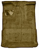 Molded Cut Pile Interior Carpet Fits Select 1980-1997 Ford Trucks [Extended Cab, High Tunnel, Mass Backing, Gold] - image 1