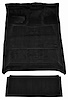 Molded Cut Pile Interior Carpet Fits Select 1987-1997 Ford Trucks [Crew Cab, Low Tunnel, Gasoline, OE Jute Backing, Black] - image 1