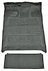 Molded Cut Pile Interior Carpet Fits Select 1987-1997 Ford Trucks [Crew Cab, Low Tunnel, Gasoline, OE Jute Backing, Dark Gray] - image 1