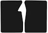 Molded Loop Floor Mats for 1960-1966 Chevrolet and GMC Trucks [2-Piece, Black] - image 1