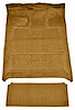 Molded Cut Pile Interior Carpet Fits Select 1987-1997 Ford Trucks [Crew Cab, Low Tunnel, Gasoline, Mass Backing, Chamoise] - image 1