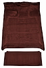 Molded Cut Pile Interior Carpet Fits Select 1987-1997 Ford Trucks [Crew Cab, Low Tunnel, Gasoline, Mass Backing, Oxblood] - image 1