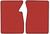 Molded Loop Floor Mats for 1960-1966 Chevrolet and GMC Trucks [2-Piece, Red] - image 1