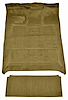 Molded Cut Pile Interior Carpet Fits Select 1987-1997 Ford Trucks [Crew Cab, Low Tunnel, Gasoline, Mass Backing, Gold] - image 1