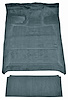 Molded Cut Pile Interior Carpet Fits Select 1987-1997 Ford Trucks [Crew Cab, Low Tunnel, Gasoline, Mass Backing, Crystal Blue] - image 1