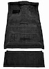 Molded Cut Pile Interior Carpet Fits Select 1987-1997 Ford Trucks [Crew Cab, Low Tunnel, Diesel, OE Jute Backing, Black] - image 1