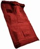 Molded Cut Pile Interior Carpet Fits Select 1987-1997 Ford Trucks [Crew Cab, Low Tunnel, Diesel, OE Jute Backing, Red] - image 2