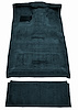 Molded Cut Pile Interior Carpet Fits Select 1987-1997 Ford Trucks [Crew Cab, Low Tunnel, Diesel, OE Jute Backing, Regatta Blue] - image 1