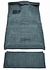 Molded Cut Pile Interior Carpet Fits Select 1987-1997 Ford Trucks [Crew Cab, Low Tunnel, Diesel, Mass Backing, Crystal Blue] - image 1