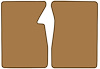 Molded Loop Floor Mats for 1960-1966 Chevrolet and GMC Trucks [2-Piece, Medium Saddle] - image 1