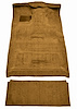 Molded Cut Pile Interior Carpet Fits Select 1987-1997 Ford Trucks [Crew Cab, High Tunnel, OE Jute Backing, Chamoise] - image 1