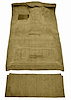 Molded Cut Pile Interior Carpet Fits Select 1987-1997 Ford Trucks [Crew Cab, High Tunnel, OE Jute Backing, Gold] - image 1
