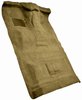 Molded Cut Pile Interior Carpet Fits Select 1987-1997 Ford Trucks [Crew Cab, High Tunnel, OE Jute Backing, Gold] - image 2