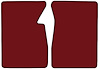 Molded Loop Floor Mats for 1960-1966 Chevrolet and GMC Trucks [2-Piece, Maroon] - image 1
