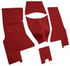 Cut and Sewn Daytona Interior Carpet for 1956-1957 Chevrolet Corvette [OE-Style Jute Backing, Red] - image 2
