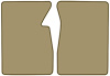 Molded Loop Floor Mats for 1960-1966 Chevrolet and GMC Trucks [2-Piece, Fawn Sandalwood] - image 1