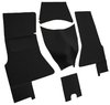 Cut and Sewn Daytona Interior Carpet for 1956-1957 Chevrolet Corvette [OE-Style Jute Backing, Black] - image 2