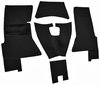 Cut and Sewn Daytona Interior Carpet for 1958 Chevrolet Corvette [OE-Style Jute Backing, Black] - image 2