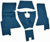 Cut and Sewn Daytona Interior Carpet for 1958 Chevrolet Corvette [OE-Style Jute Backing, Blue] - image 2