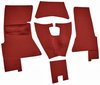 Cut and Sewn Daytona Interior Carpet for 1958 Chevrolet Corvette [OE-Style Jute Backing, Red] - image 2