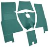 Cut and Sewn Tuxedo Interior Carpet for 1959-1960 Chevrolet Corvette [Mass Backing, Turquoise] - image 2