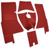 Cut and Sewn Tuxedo Interior Carpet for 1959-1960 Chevrolet Corvette [Mass Backing, Red] - image 2