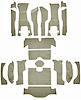 Cut and Sewn Loop Interior Carpet for 1963 Chevrolet Corvette Coupe [With Tool Box Cut, No Backing, Silver] - image 1