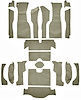 Cut and Sewn Loop Interior Carpet for 1963 Chevrolet Corvette Coupe [Without Tool Box Cut, No Backing, Silver] - image 1