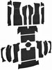 Cut and Sewn Loop Interior Carpet for 1963 Chevrolet Corvette Convertible [Without Tool Box Cut, No Backing, Black] - image 2