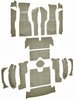 Cut and Sewn Loop Interior Carpet for 1963 Chevrolet Corvette Convertible [Without Tool Box Cut, Foam Backing, Silver] - image 2
