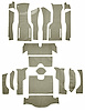 Cut and Sewn Loop Interior Carpet for 1964 Chevrolet Corvette Coupe [No Backing, Silver] - image 1
