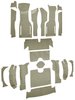 Cut and Sewn Loop Interior Carpet for 1964 Chevrolet Corvette Convertible [Foam Backing, Silver] - image 2