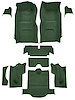 Molded Loop Interior Carpet for 1965 Chevrolet Corvette Coupe [OE-Style Backing, Dark Green] - image 1