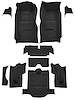Molded Loop Interior Carpet for 1965 Chevrolet Corvette Coupe [Mass Backing, Black] - image 1