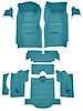Molded Loop Interior Carpet for 1965 Chevrolet Corvette Coupe [Mass Backing, Medium Blue] - image 1