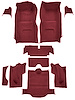 Molded Loop Interior Carpet for 1965 Chevrolet Corvette Coupe [Mass Backing, Maroon] - image 1