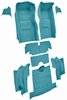 Molded Loop Interior Carpet for 1965-1966 Chevrolet Corvette Convertible [OE-Style Backing, Medium Blue] - image 2