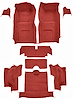 Molded Loop Interior Carpet for 1965-1966 Chevrolet Corvette Convertible [Mass Backing, Red] - image 1