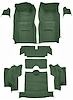 Molded Loop Interior Carpet for 1965-1966 Chevrolet Corvette Convertible [Mass Backing, Dark Green] - image 1