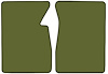 Molded Loop Floor Mats for 1967-1970 C/K Series Chevrolet and GMC Trucks [2-Piece, Moss Green] - image 1