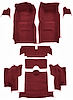 Molded Loop Interior Carpet for 1965-1966 Chevrolet Corvette Convertible [Mass Backing, Maroon] - image 1