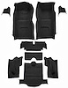 Molded Loop Interior Carpet for 1966 Chevrolet Corvette Coupe [Mass Backing, Black] - image 1