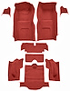 Molded Loop Interior Carpet for 1966 Chevrolet Corvette Coupe [Mass Backing, Red] - image 1